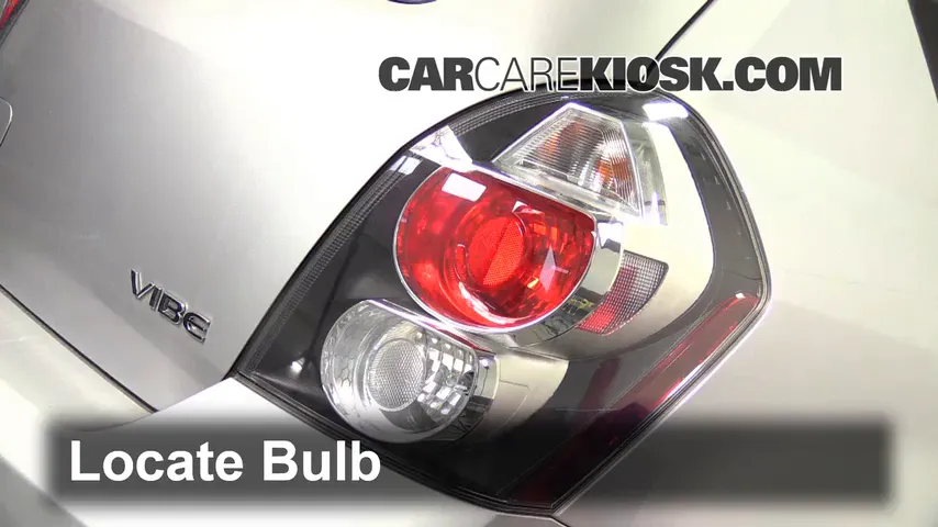 2009 Pontiac Vibe 2.4L 4 Cyl. Lights Brake Light (replace bulb)
